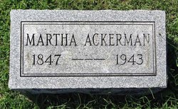 Ann Martha <I>Haner</I> Ackerman 