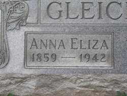 Anna Eliza <I>Hesmer</I> Gleichman 