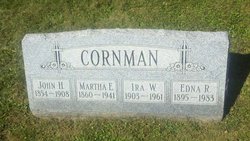 Martha E <I>Wiant</I> Cornman 