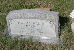 Thelma Nadine <I>Conner</I> Baker 