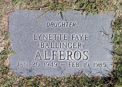 Lynette Faye <I>Ballinger</I> Alferos 