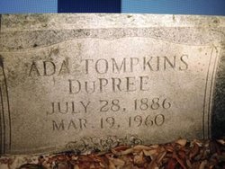 Ada May <I>Tompkins</I> Dupree 