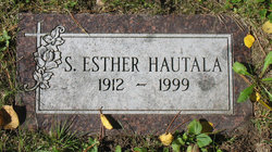 Sylvia Esther <I>Hautala</I> Hautala 