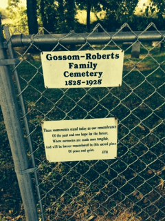 Gossom-Roberts Family Cemetery