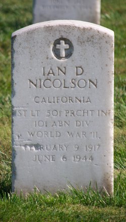 1LT Ian D Nicolson 
