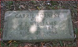 Carrie <I>Forrest</I> Williams 