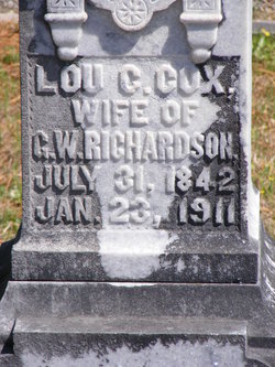 Louisa Caroline “Lou” <I>Cox</I> Richardson 