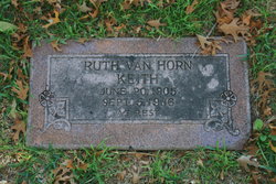 Ruth <I>Van Horn</I> Keith 