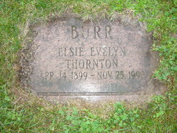 Elsie Evelyn <I>Thornton</I> Burr 