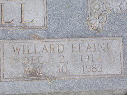 Willard Elaine <I>Standefer</I> Ewell 