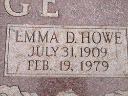 Emma D. <I>Howe</I> Hedge 