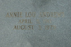 Annie Lou <I>Jones</I> Andrews 