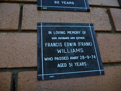 Francis Edwin “Frank” Williams 