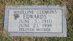 Madeline <I>Clemons</I> Edwards 
