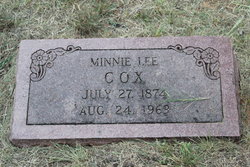 Minnie Lee <I>Ford</I> Cox 