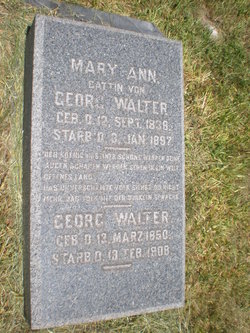 Mary Ann <I>Acker</I> Walter 