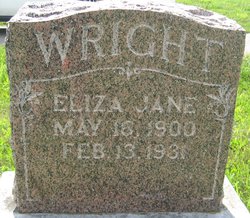 Eliza Jane <I>Roby</I> Wright 