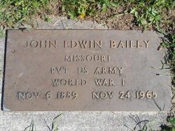 PVT John Edwin Bailey 