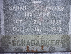 Sarah L <I>Myers</I> Schabarker 
