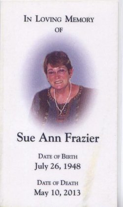 Sue Ann <I>Edgington</I> Frazier 