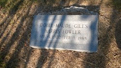 Dolly Maude <I>Giles</I> Fowler 
