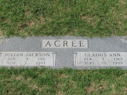 Gladus Ann <I>Reed</I> Acree 