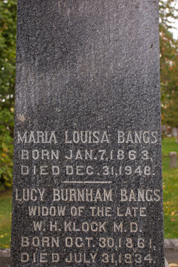 Maria Louisa Bangs 