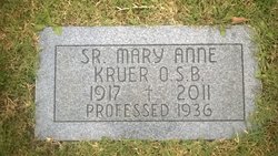 Sr Mary Anne Kruer 