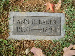 Ann Rebecca <I>Valentine</I> Baker 