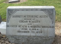 Harriet M <I>Bridgman</I> Allen 