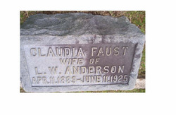 Claudia <I>Faust</I> Anderson 