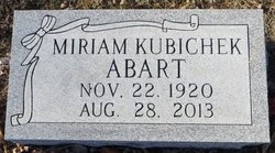 Miriam <I>Kubichek</I> Abart 