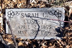 Sarah Catherine “Sadie” <I>Jarvis</I> Coslet 