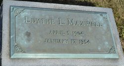 Edythe Myrtle <I>Lawson</I> Maxwell 