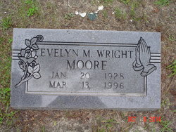 Evelyn M <I>Wright</I> Moore 