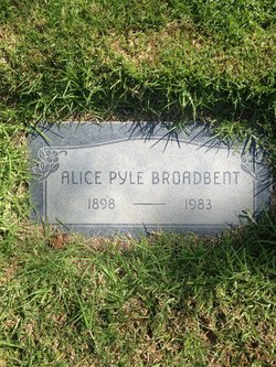 Alice <I>Pyle</I> Broadbent 