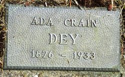Ada <I>Crain</I> Dey 