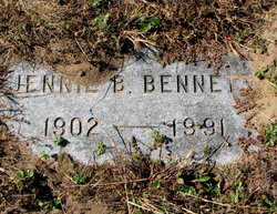 Jennie May <I>Boody</I> Bennett 