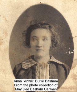 Annie Burlie <I>Basham</I> Dowell 