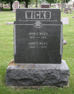 Jane Clarissa “Jennie” <I>Chapin</I> Wicks 