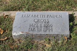 Elizabeth <I>Paden</I> Cross 