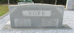 Gertrude <I>Wyche</I> York 