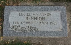 Lucile Morris <I>Cannon</I> Bennion 