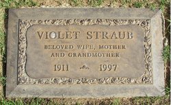 Violet Elizabeth <I>Webb</I> Straub 