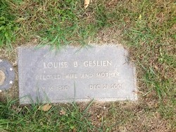 Louise B. <I>Brown</I> Geslien 