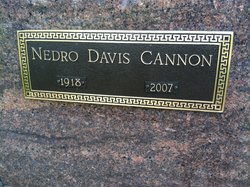 Nedro Hansborough Davis Cannon 