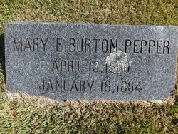 Mary Eugenia <I>Burton</I> Pepper 