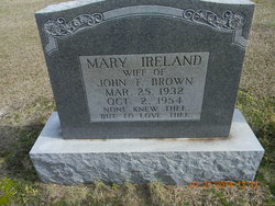 Mary <I>Ireland</I> Brown 