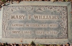 Mary Frances <I>Booth</I> Williams 