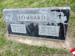 Wilma E. <I>Johnson</I> Lombard 